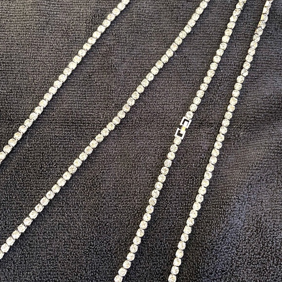 🆕2 Ice-Timed🆕 CZ Necklaces. X’s 2, one is 20’ and the other is 22’ long. - Picture 11 of 12